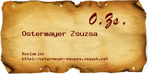 Ostermayer Zsuzsa névjegykártya